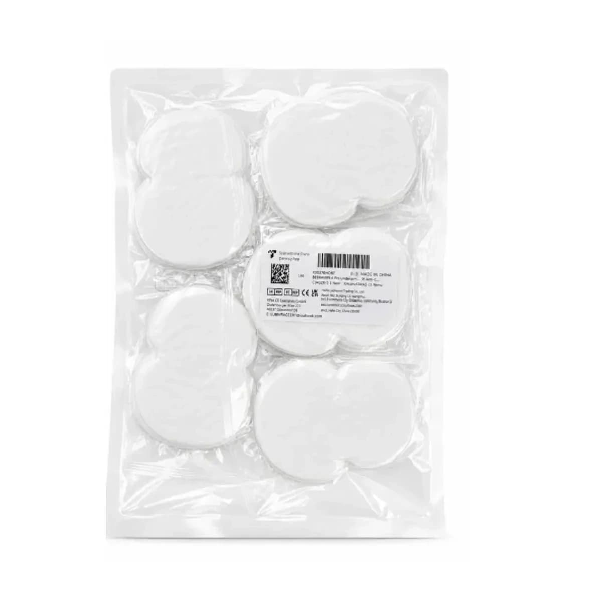 BESARME pads grouped together in a clear vacuum-sealed package.