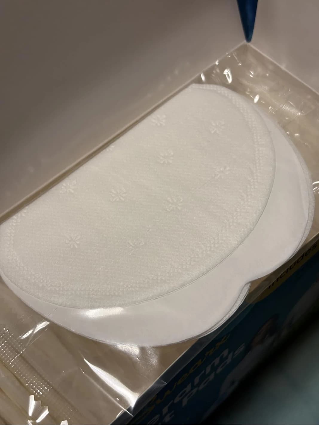 Close view of the larger SWEARX underarm sweat pad